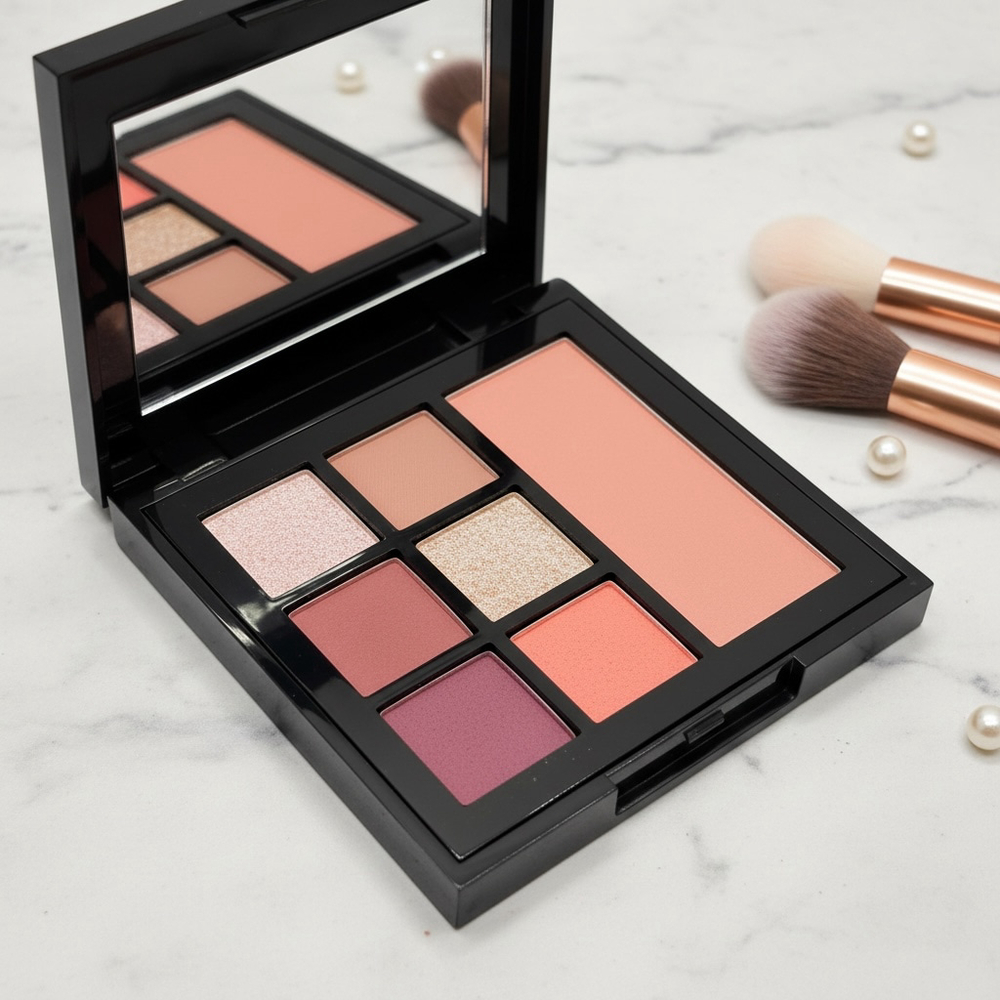 Whats Up Beauty Flirtique Eye Cheek Palette Blush Eyeshadow New